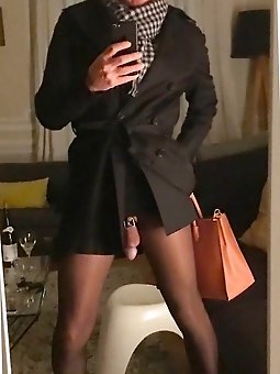 A sissy crossdresser gets his dick sucked and fucked